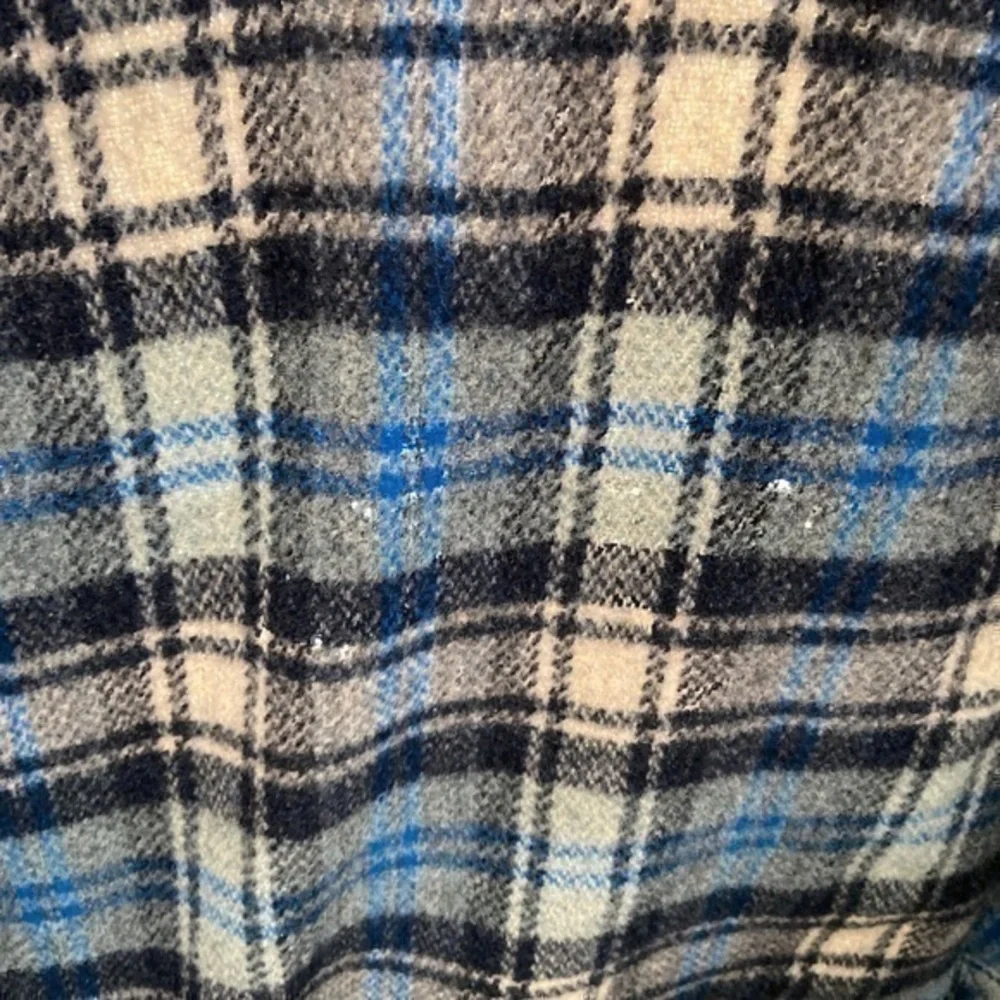 Ballantyne‎ Pure Wool Blue Plaid Checkered Fringe Vintage Throw Blanket